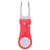 All Metal Foldable Golf Divot Tool with Pop-up Button &