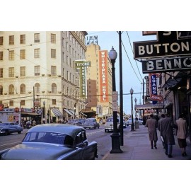 ACEO Art Card Photo of Downtown Dallas,Texas in 1949