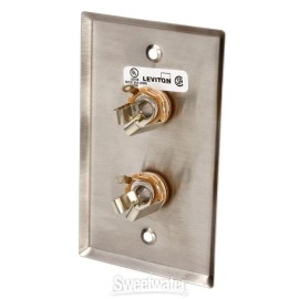 Pro Co WP1018 Single Gang (2) TRSF Non-latching Wall Plate