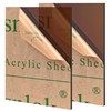 Lesnlok Brown Acrylic Sheets - 1/8" Thick, 3mm, 2 Pack,