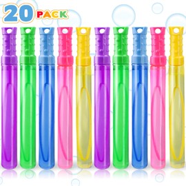 Aooess Gifts for 3+ Year Old Boys Girls: 60ml Bubble Wands 10 Pack Bubble Toys for Age 3 4 5 6 7 8 Year Old Children Party Bag Fillers for Birthday Christmas Games Bubble Wands Multipack for Kids