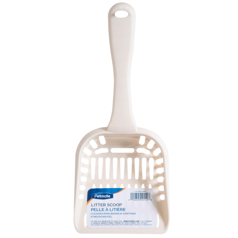 Petmate Litter Scoop for Cats, Jumbo Size, Bleached Linen