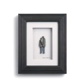 Sharon Nowlan Plus One Framed Picture, Wood, Multi-Colour, 2 x 20 x 25 cm