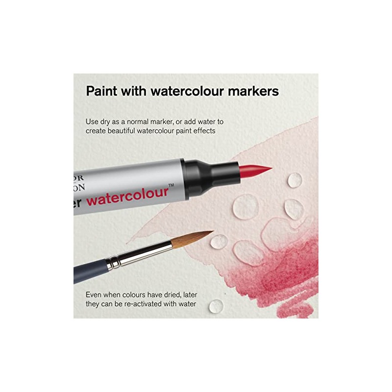 Winsor & Newton 290165 Promarker - Rotulador de acuarela, juego