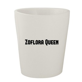 Molandra Products Zoflora Queen - White Ceramic 1.5oz Shot Glass, NEWUS-C-07-24-05-001851-04-66-19-19