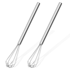 Mini Whisk, Stainless Steel Mixer, Mini Baking Mixer, Coffee and Cocktail Stirrer, Durable Kitchen Stirrer, 1 (Piece)