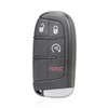 Unifizz 4 Buttons Black Replacement Key Fob Case Keyless Entry