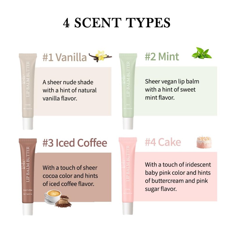 Summer Butter Lip Balm, Moisturizing Hydrating Natural Lip Care, Rich