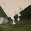Butterfly Drop Earrings for Women, Lightweight Silver Dangle Earrings Minimalist