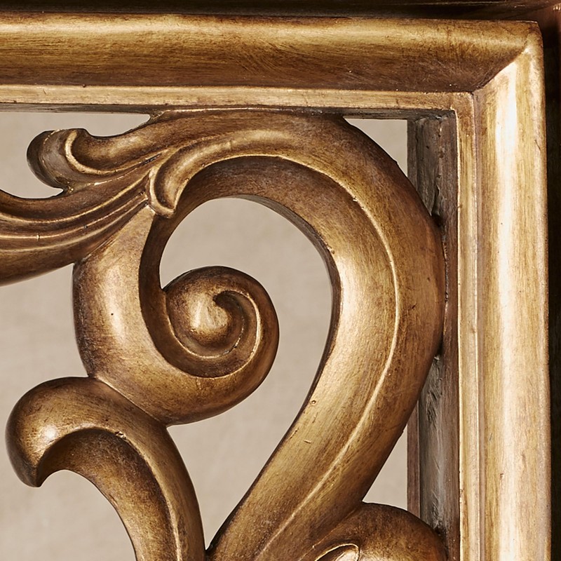 Scrolling Astrella Traditional Aged Gold Corbel Bracket Pair | Victorian