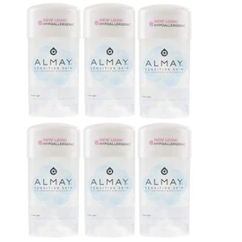 Almay Sensitive Skin, Clear Gel Fragrance Free - 2.25 oz, (Pack of 6)