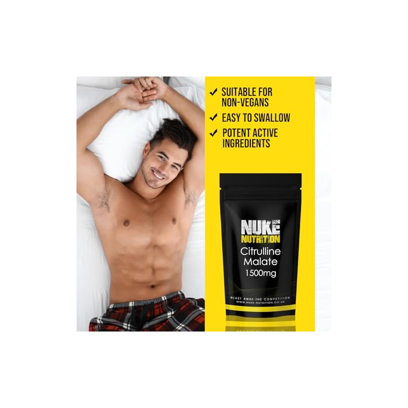 Nuke Nutrition L Citrulline Malate Capsules 1500mg - High Strength