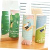 FELTECHELECTR Adorable Cartoon Print Tissue Tubes Refillable Car Tissue Cylinders