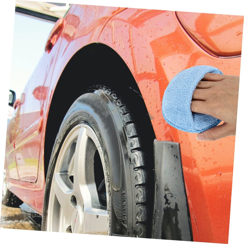CHILDWEET 5Pcs Microfiber Buffing Pads Versatile Polishing Sponges for Car