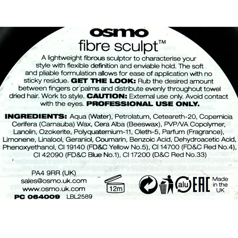 Osmo Fibre Sculpt Strong Hold Hair Wax, 3.38 Ounce Great