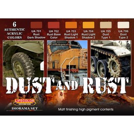 Diorama Colour Set LifeColor CS10 Dust and Rust