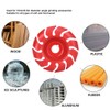 3.5in 12 Tooth Polishing Disc Red Wheel Woodworking Engraving Tool