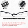 LUNJE Mountain Bike Handlebar, 31.8mm, 35/50/70/90/120mm Rise Options, 780mm Cutable