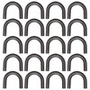 20 Pack 1/2" Thick Weld-on Steel D-Ring Rope Hook Chain