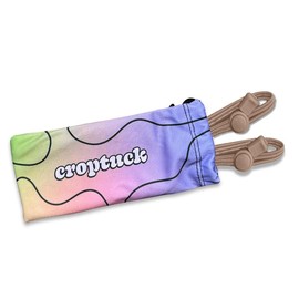 The Original Croptuck: Lightweight Adjustable Band for Crop Tops, Tucking, Cropping Oversized Tops, Layering, Shortening Dresses & No-Sew Fashion Hacks:_Chocolate 2 Pack - Medium (sizes 8-16)