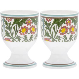 Lesser & Pavey Ceramic Boiled Egg Cups Server Set of 2 William Morris Blackthorn Kitchenware