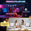 Throw Pillow Cover 18x18 Cushion Case LED Decorative Pillow Covers
