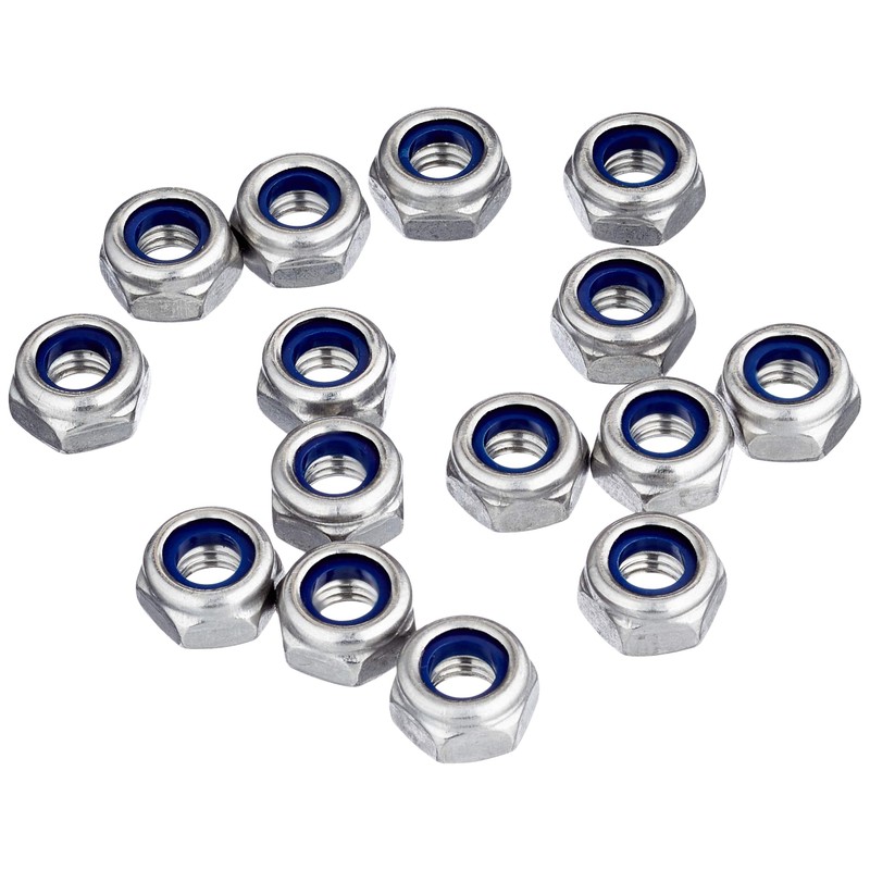 Self-Locking Hex Nuts (Pack of 100) - V2A Stainless Steel