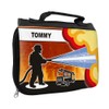 Wash Bag with Name Tommy and Fire Engine Motif for