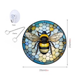 Bee Acrylic Window Hanging, Bee Suncatcher, Kitchen Living Room Bee Wall Decor, Thanksgiving Day, Birthday Gift, Bee for Women