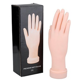 Nail Art Training Hand Model Flexible Movable Soft Fake Hand