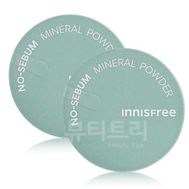 Innisfree No Sebum Mineral Powder 5g + 5g / 이니스프리 노세범 미네랄 파우더 5g + 5g