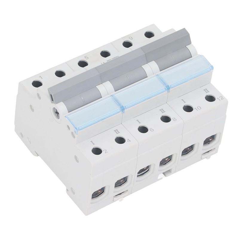 400VAC Dual Power Manual Transfer Switch 35mm DIN Rail Mount