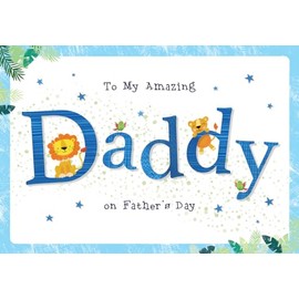 Piccadilly Greetings To Amazing Daddy 9" x 6" Father's Day Card