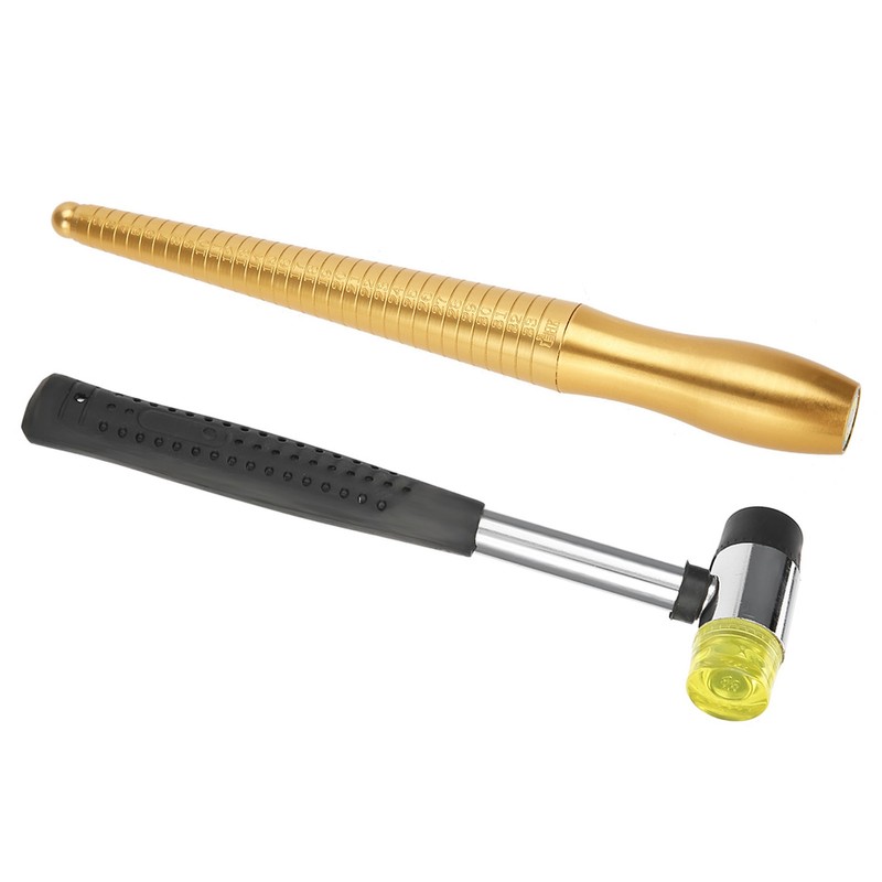 3pcs / Set Ring Mandrel Sizer Finger Measuring Stick Handle