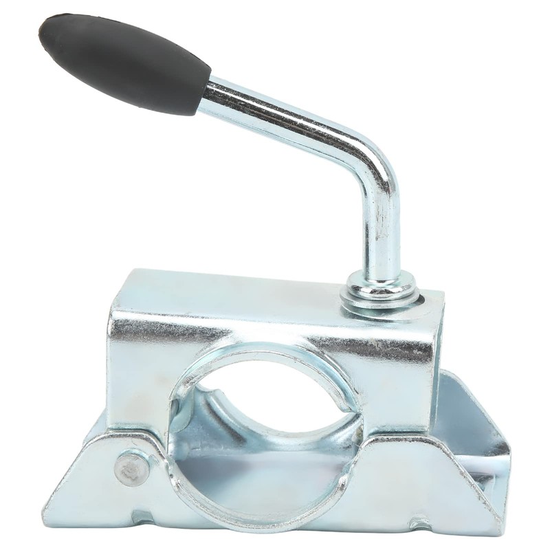 BusoTh 48mm Jockey Wheel Split Clamp, Galvanized Iron Trailer RV