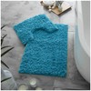 VELVETIO Bath Mats & Pedestal Set, Zero Twist Fluffy Super