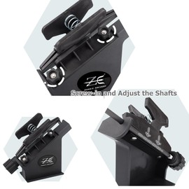 Arrow Fletching jig, Archery Arrow Fletching Jig with Straight and helical clamp for DIY Arrow Vanes Feather