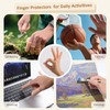 YIVCKOM Gel Finger Cots, Silicone Finger Protectors, Fingertip Bandages Band-aids