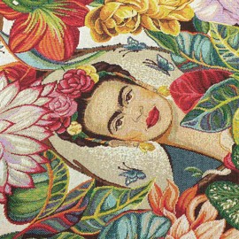 Kt KILOtela - Upholstery Fabric by the Metre, Gobelin Jacquard, 280 cm Width, Choice of Length in 50 cm Sizes, Frida Tropicale