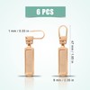 6pcs Zipper Pull Replacement, Zipper Part Replacement Detachable Metal Zipper