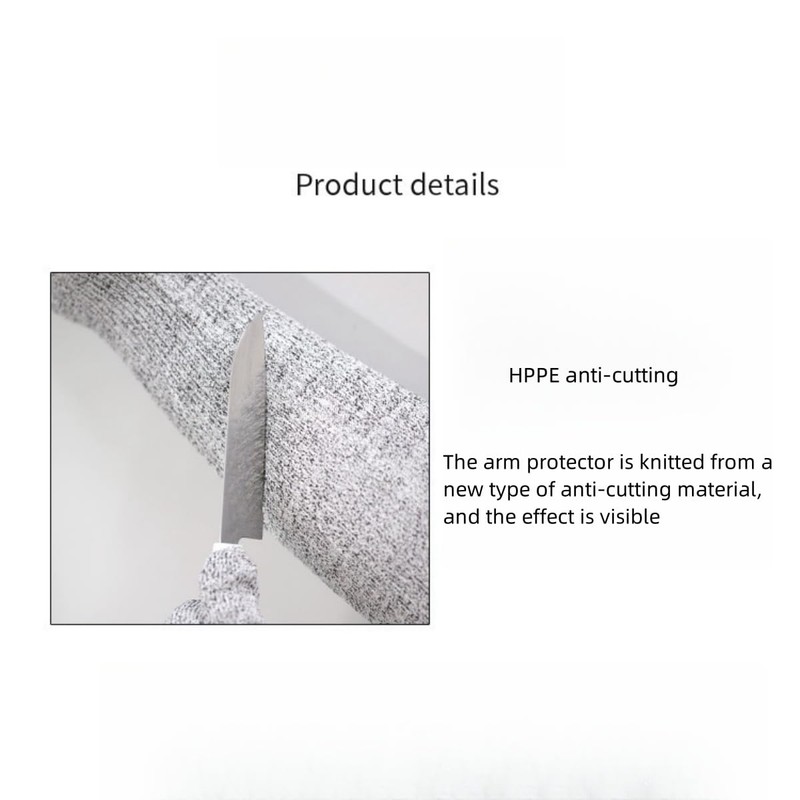 Lengthening HPPE5 Anti-Cut Gloves Sleeve 50 cm, Anti-Scratch Fingers and