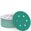ALPXUXP Sandpaper 150 mm Velcro 180 Grit 6-Hole Sanding Discs