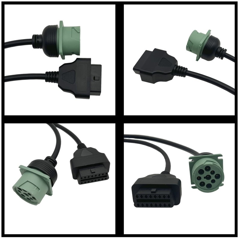 HYXUAN 9 Pin to OBD2 Interface Truck Y-j1939 obd2 Cable