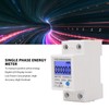 LCD Digital Energy Meter Single Phase 2P Electricity Usage Monitor
