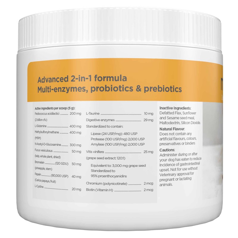 maxxipaws maxxidigest+ Probiotic & Prebiotic Powder Supplement - Digestive &