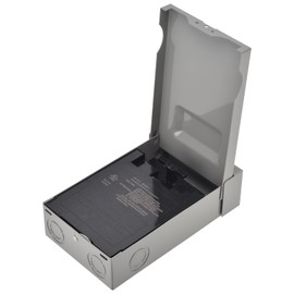 AC Disconnect Box Outdoor, CNAODUN 60 Amp Disconnect 120/240 Volt 2 Pole 1 Phase 3wire Waterproof Pull Out Switch Metal Box for Air Conditioner Fused UL Listed（Fuse not Included）