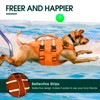 Kuoser Small Life Jacket for Dogs, Life Jacket with Handle
