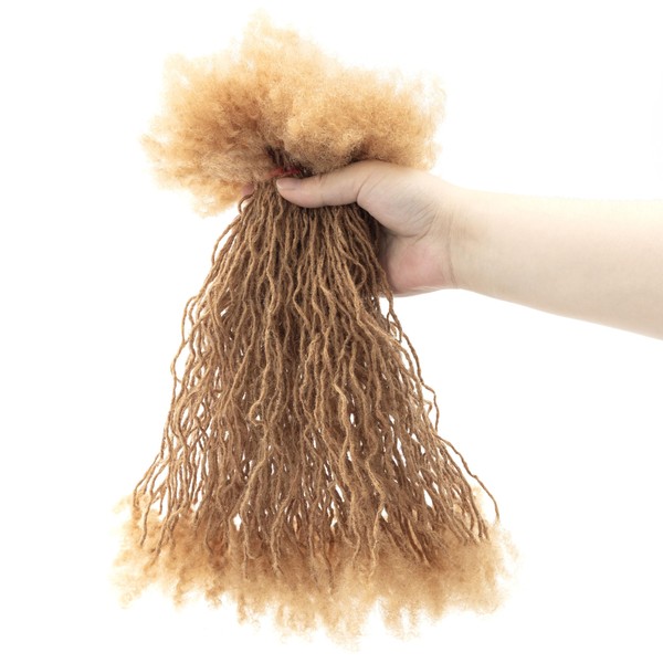 EV&ET Handmade Interlocking Sisterlocks Curly Tips 100% Real Human Hair