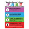 5 Pack - Stroke Warning Signs F.A.S.T. Refrigerator Safety Magnet