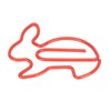 100 Pcs Rabbit Shaped Paper Clip Creative Cute Cartoon Animal